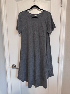 lularoe ellie shirt dress Lularoe Ellie shirt dress purple tie belt side pockets size XLarge